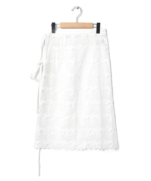 Alley by w closet(アリーバイダブルクローゼット)の「【Alley】レースエプロンスカート(スカート・レディース・オフホワイト・FREE)」の11枚目の写真