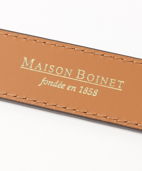 MAISON BOINET（メゾンボワネ）の「【MAISON BOINET / メゾンボワネ】バテイbuckle BELT（ベルト・メンズ・ブラウン/ブラック・XX-SMALL/8.5/9）」の8枚目の写真