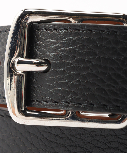 MAISON BOINET（メゾンボワネ）の「【MAISON BOINET / メゾンボワネ】バテイbuckle BELT（ベルト・メンズ・ブラウン/ブラック・XX-SMALL/8.5/9）」の9枚目の写真