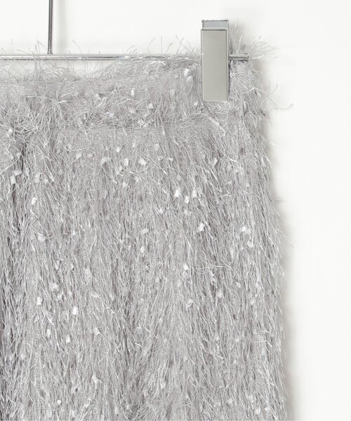 VENCEEXCHANGE（ヴァンスエクスチェンジ）の「カットフェザーIラインスカート（スカート・レディース・ブラック/オフホワイト/グレー・M）」の11枚目の写真