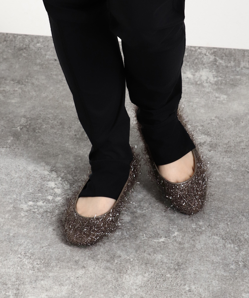 VERMEIL par iena(ヴェルメイユパーイエナ)の「フラットシューズ(lame)(その他シューズ・レディース・チャコールグレー・24cm/23cm/25cm)」の1枚目の写真