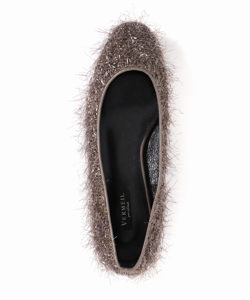 VERMEIL par iena(ヴェルメイユパーイエナ)の「フラットシューズ(lame)(その他シューズ・レディース・チャコールグレー・24cm/23cm/25cm)」の2枚目の写真