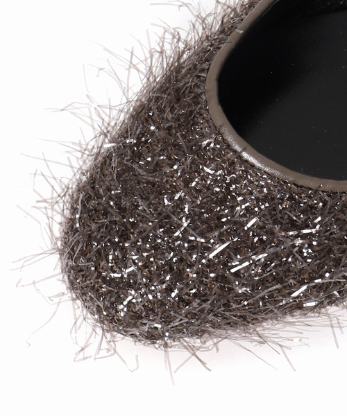 VERMEIL par iena(ヴェルメイユパーイエナ)の「フラットシューズ(lame)(その他シューズ・レディース・チャコールグレー・24cm/23cm/25cm)」の4枚目の写真