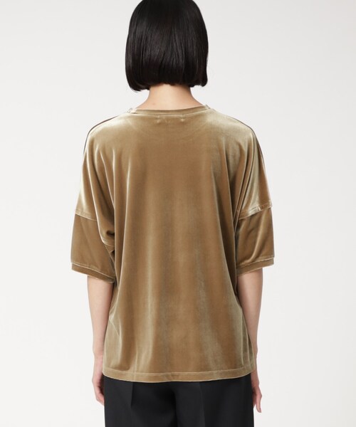 GALLEST(ギャレスト)の「◆ベロアカットソー(Tシャツ/カットソー・レディース・オフホワイト/ブラック/キャメル・38)」の7枚目の写真