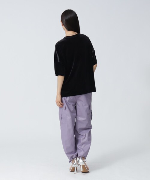 ◆ベロアトリコットカットソー A part by tシャツ シアーベロアカットソー_長袖 レディース