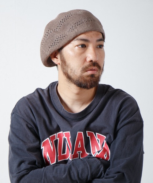 Whole Garment Single Knit Beret / ホールガーメントシングルニットベレー（ハンチング/ベレー帽）｜RACAL（ラカル）