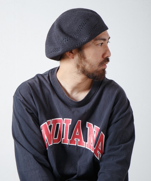 Whole Garment Single Knit Beret / ホールガーメントシングルニット