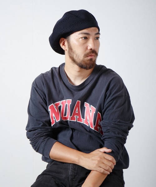 Whole Garment Single Knit Beret / ホールガーメントシングルニット