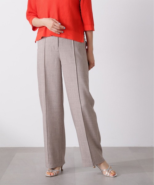 N.(N. Natural Beauty Basic)(エヌエヌナチュラルビューティーベーシック)の「◆【S Size Line】麻調ストレートパンツ(その他パンツ・レディース・ブラウン/ブラック・SMALL/MEDIUM)」の9枚目の写真