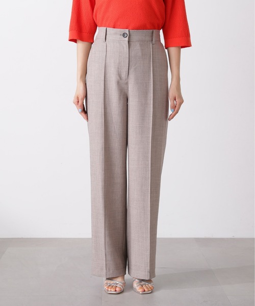 N.(N. Natural Beauty Basic)(エヌエヌナチュラルビューティーベーシック)の「◆【S Size Line】麻調ストレートパンツ(その他パンツ・レディース・ブラウン/ブラック・SMALL/MEDIUM)」の14枚目の写真