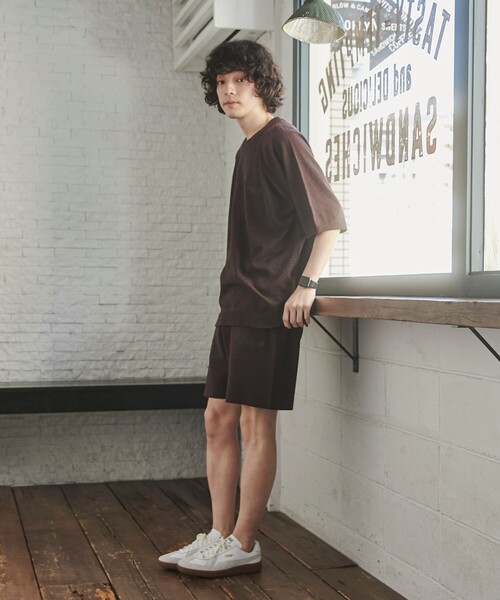 TOWNCRAFT(タウンクラフト)の「TOWNCRAFT(タウンクラフト)別注ループヤーンニットパンツ(WEB限定カラー/サイズ)(その他パンツ・メンズ・ネイビー/ダークブラウン/ブラック/オフホワイト・M/L/XL)」の16枚目の写真