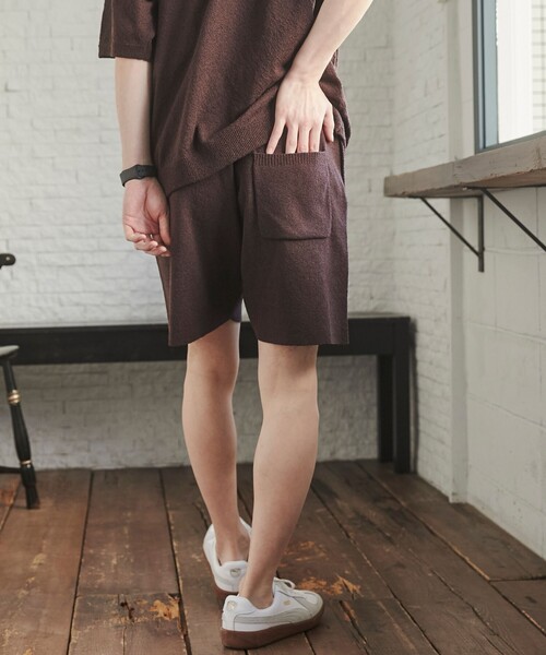 TOWNCRAFT(タウンクラフト)の「TOWNCRAFT(タウンクラフト)別注ループヤーンニットパンツ(WEB限定カラー/サイズ)(その他パンツ・メンズ・ネイビー/ダークブラウン/ブラック/オフホワイト・M/L/XL)」の17枚目の写真