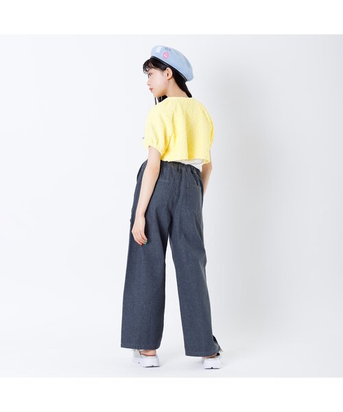 algy（アルジー）の「ワッペンサーモベレー（ハンチング/ベレー帽・キッズ・ブラック/サックスブルー・MEDIUM/SMALL）」の6枚目の写真