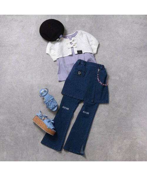 algy（アルジー）の「ワッペンサーモベレー（ハンチング/ベレー帽・キッズ・ブラック/サックスブルー・MEDIUM/SMALL）」の7枚目の写真