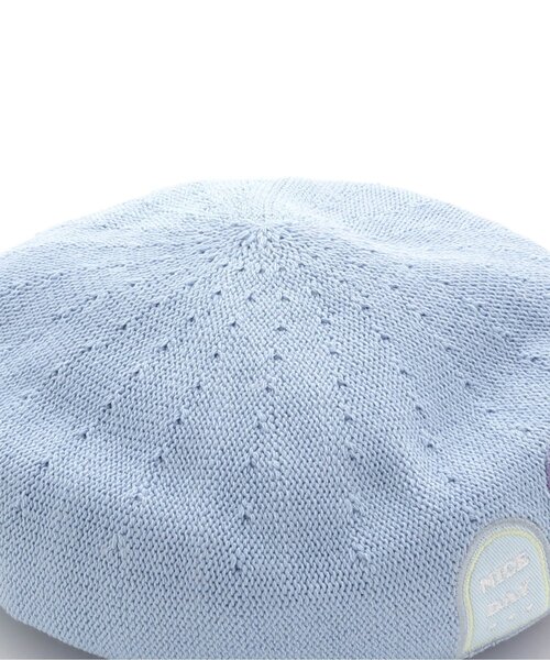 algy（アルジー）の「ワッペンサーモベレー（ハンチング/ベレー帽・キッズ・ブラック/サックスブルー・MEDIUM/SMALL）」の12枚目の写真