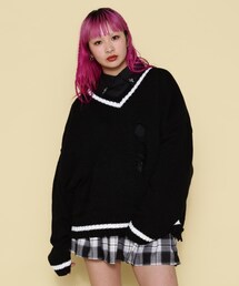 NORA（ノラ）の「NORA/ノラ/ダメージニット（ニット/セーター）」