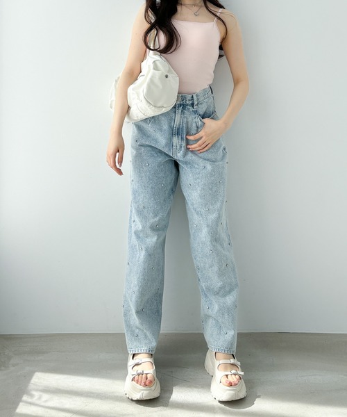 Heather（ヘザー）の「カップ付きハートモチーフキャミ　119471（キャミソール・レディース・アイボリー/グレー/ピンク・FREE）」の15枚目の写真