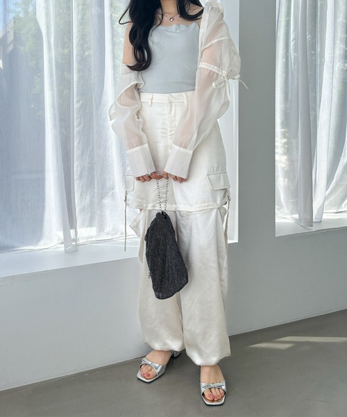 Heather（ヘザー）の「カップ付きハートモチーフキャミ　119471（キャミソール・レディース・アイボリー/グレー/ピンク・FREE）」の21枚目の写真