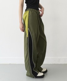 UNE MANSION | バイカラーストリングストレートナイロンパンツ(カーゴパンツ)