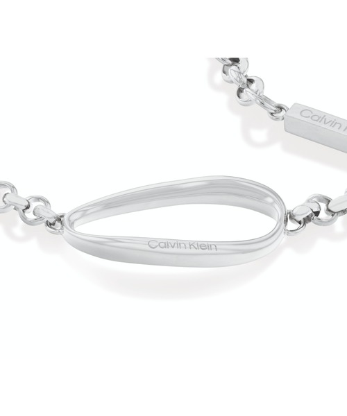 Calvin Klein(カルバン・クライン)の「「Calvin Klein/カルバンクライン」 プレイフル オーガニック シェイプ - レディース SS ブレスレット(ブレスレット・レディース・シルバー・FREE)」の2枚目の写真