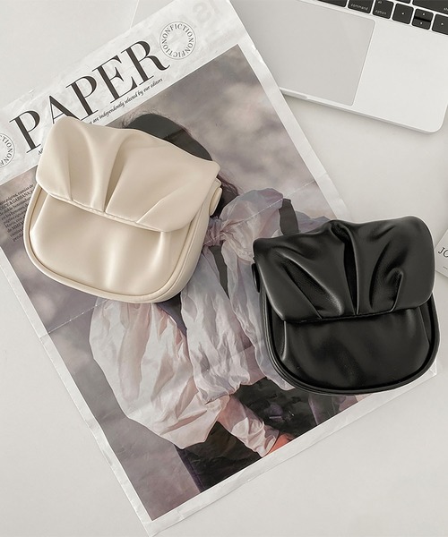 シャーリング レザー チェーン ミニ クロスバッグ（トートバッグ