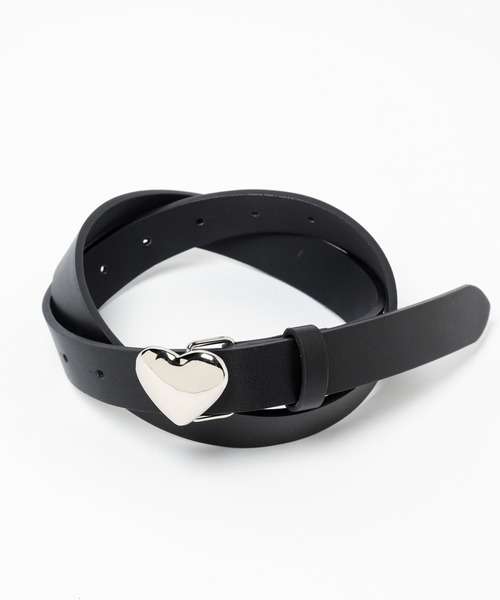 LOWRYS FARM（ローリーズファーム）の「ハートバックルベルト 113145（ベルト・レディース・ブラック・FREE）」の5枚目の写真