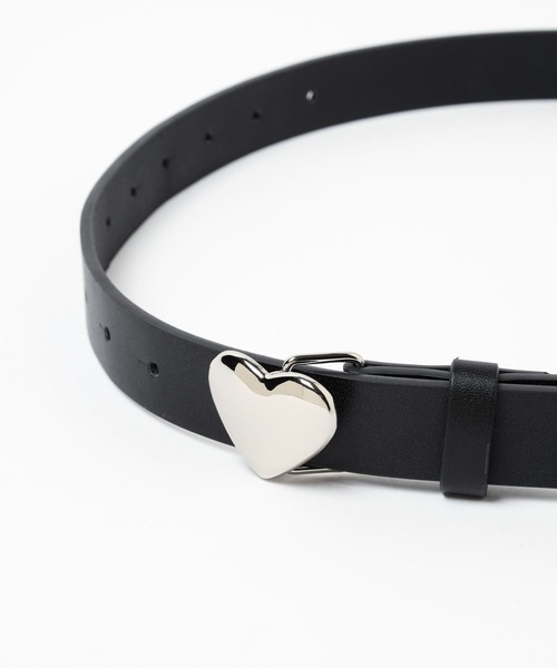 LOWRYS FARM（ローリーズファーム）の「ハートバックルベルト 113145（ベルト・レディース・ブラック・FREE）」の7枚目の写真