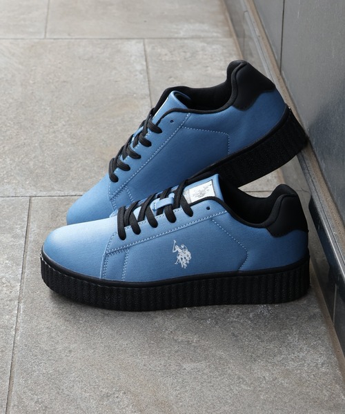 U.S. POLO ASSN.(ユーエスポロアッスン)の「【U.S. POLO ASSN./ユーエスポロアッスン】厚底ボリュームソール ワンポイント ローカットスニーカー(スニーカー・レディース・ホワイト/ブラック/ホワイト系その他/ブルー/ブラック×ホワイト・22.5cm/23.0cm/23.5cm/24.0cm/24.5cm/25.0cm/25.5cm/26.0cm/26.5cm/27.0cm/28.0cm/27.5cm)」の21枚目の写真