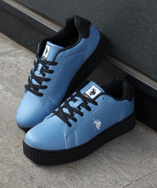 U.S. POLO ASSN.(ユーエスポロアッスン)の「【U.S. POLO ASSN./ユーエスポロアッスン】厚底ボリュームソール ワンポイント ローカットスニーカー(スニーカー・レディース・ホワイト/ブラック/ホワイト系その他/ブルー/ブラック×ホワイト・22.5cm/23.0cm/23.5cm/24.0cm/24.5cm/25.0cm/25.5cm/26.0cm/26.5cm/27.0cm/28.0cm/27.5cm)」の22枚目の写真