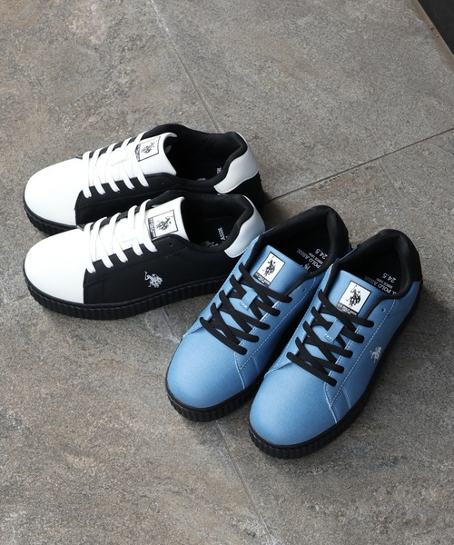 U.S. POLO ASSN.(ユーエスポロアッスン)の「【U.S. POLO ASSN./ユーエスポロアッスン】厚底ボリュームソール ワンポイント ローカットスニーカー(スニーカー・レディース・ホワイト/ブラック/ホワイト系その他/ブルー/ブラック×ホワイト・22.5cm/23.0cm/23.5cm/24.0cm/24.5cm/25.0cm/25.5cm/26.0cm/26.5cm/27.0cm/28.0cm/27.5cm)」の16枚目の写真