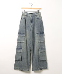 Heather | ハイウエストデニムカーゴパンツ　127416(デニムパンツ)