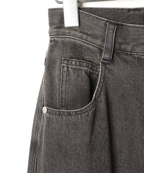 Heather（ヘザー）の「ハイウエストデニムカーゴパンツ　127416（デニムパンツ・レディース・ブラック/ブルー・S/M）」の6枚目の写真