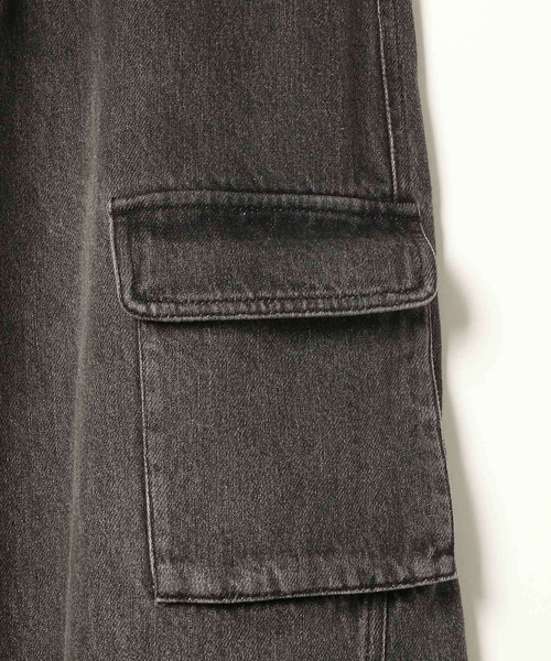 Heather（ヘザー）の「ハイウエストデニムカーゴパンツ　127416（デニムパンツ・レディース・ブラック/ブルー・S/M）」の8枚目の写真