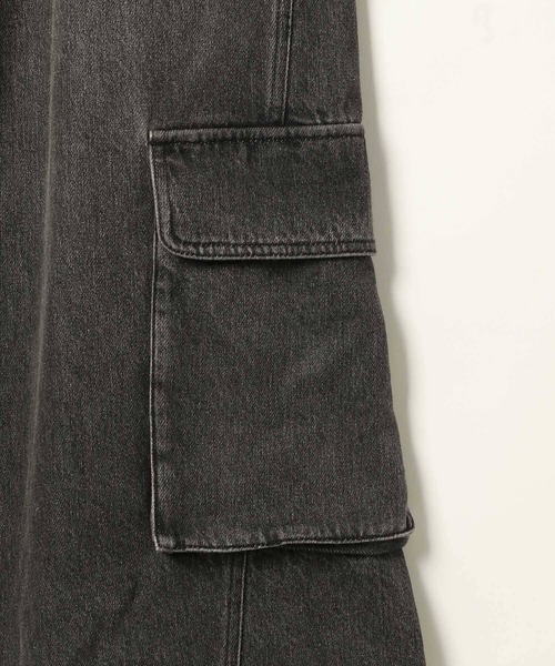 Heather（ヘザー）の「ハイウエストデニムカーゴパンツ　127416（デニムパンツ・レディース・ブラック/ブルー・S/M）」の9枚目の写真