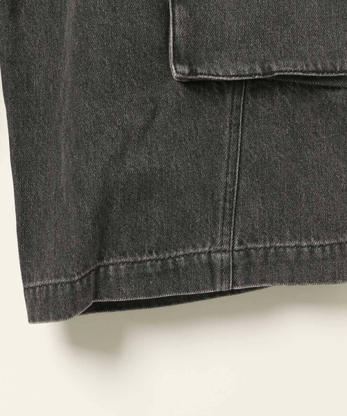 Heather（ヘザー）の「ハイウエストデニムカーゴパンツ　127416（デニムパンツ・レディース・ブラック/ブルー・S/M）」の10枚目の写真