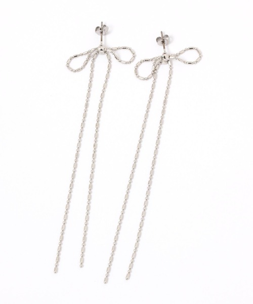 LAKOLE（ラコレ）の「ロングチェーンリボンピアス / 121340（ピアス（両耳用）・レディース・その他2/その他1・FREE）」の5枚目の写真