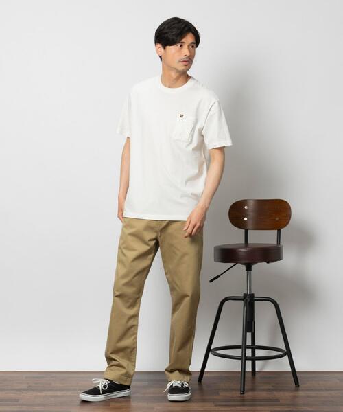 ALPHA_(アルファ)の「ALPHA(アルファ)胸ポケTシャツ(Tシャツ/カットソー・メンズ・ホワイト/ネイビー/ベージュ・L/XL/M)」の19枚目の写真