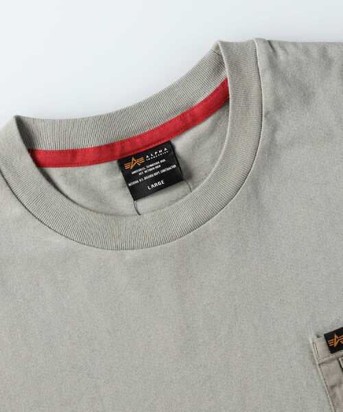 ALPHA_(アルファ)の「ALPHA(アルファ)胸ポケTシャツ(Tシャツ/カットソー・メンズ・ホワイト/ネイビー/ベージュ・L/XL/M)」の12枚目の写真