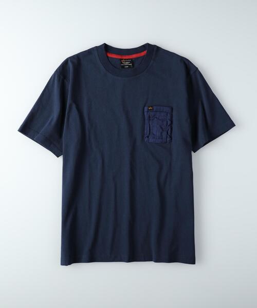 ALPHA_(アルファ)の「ALPHA(アルファ)胸ポケTシャツ(Tシャツ/カットソー・メンズ・ホワイト/ネイビー/ベージュ・L/XL/M)」の13枚目の写真
