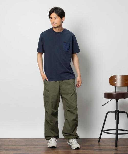ALPHA_(アルファ)の「ALPHA(アルファ)胸ポケTシャツ(Tシャツ/カットソー・メンズ・ホワイト/ネイビー/ベージュ・L/XL/M)」の14枚目の写真