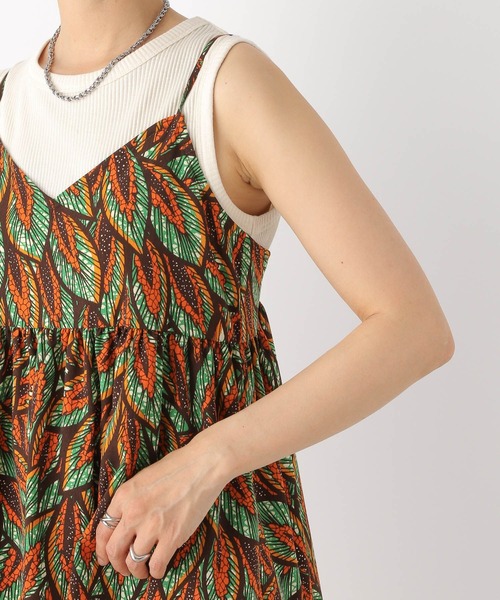 LEPSIM（レプシィム）の「アフリカンプリントキャミ　118320（シャツ/ブラウス・レディース・ピンク/グリーン/オレンジ・FREE）」の16枚目の写真