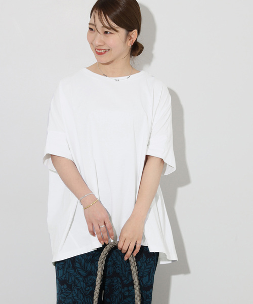 JOURNAL STANDARD relume(ジャーナルスタンダード レリューム)の「《追加2》オーガニックコットン汗ジミ防止ワイドT(Tシャツ/カットソー・レディース・グレー/ホワイト/ブラック・FREE)」の19枚目の写真