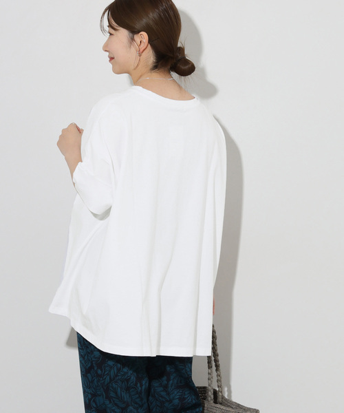 JOURNAL STANDARD relume(ジャーナルスタンダード レリューム)の「《追加2》オーガニックコットン汗ジミ防止ワイドT(Tシャツ/カットソー・レディース・グレー/ホワイト/ブラック・FREE)」の20枚目の写真