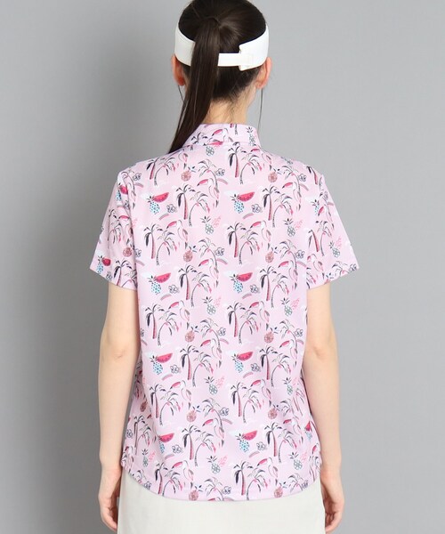 adabat（アダバット）の「◆【吸水速乾】サマーリゾート柄 半袖シャツ（シャツ/ブラウス・レディース・ピンク系/ピンク系5・38/40/42）」の9枚目の写真