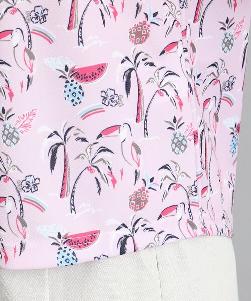 adabat（アダバット）の「◆【吸水速乾】サマーリゾート柄 半袖シャツ（シャツ/ブラウス・レディース・ピンク系/ピンク系5・38/40/42）」の11枚目の写真
