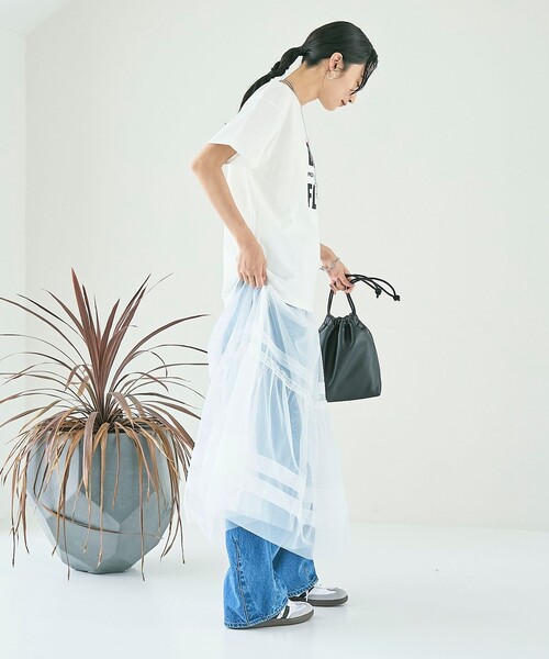 coen(コーエン)の「ピグメントアソートロゴプリントTシャツ24FW(Tシャツ/カットソー・レディース・ブラウン/オフホワイト/ダークグレー・M/L)」の21枚目の写真