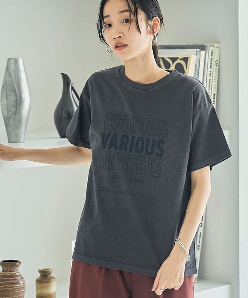 coen(コーエン)の「ピグメントアソートロゴプリントTシャツ24FW(Tシャツ/カットソー・レディース・ブラウン/オフホワイト/ダークグレー・M/L)」の13枚目の写真