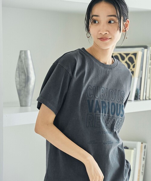 coen(コーエン)の「ピグメントアソートロゴプリントTシャツ24FW(Tシャツ/カットソー・レディース・ブラウン/オフホワイト/ダークグレー・M/L)」の12枚目の写真
