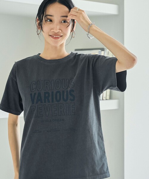 coen(コーエン)の「ピグメントアソートロゴプリントTシャツ24FW(Tシャツ/カットソー・レディース・ブラウン/オフホワイト/ダークグレー・M/L)」の9枚目の写真