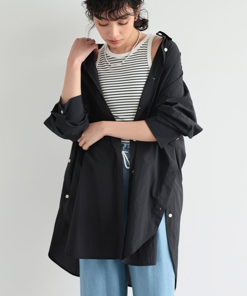 BARNYARDSTORM（バンヤードストーム）の「BARNYARDSTORM / ライトBIGシルエットシャツ（シャツ/ブラウス・レディース・ブラック/ホワイト/ブルー・FREE）」の8枚目の写真